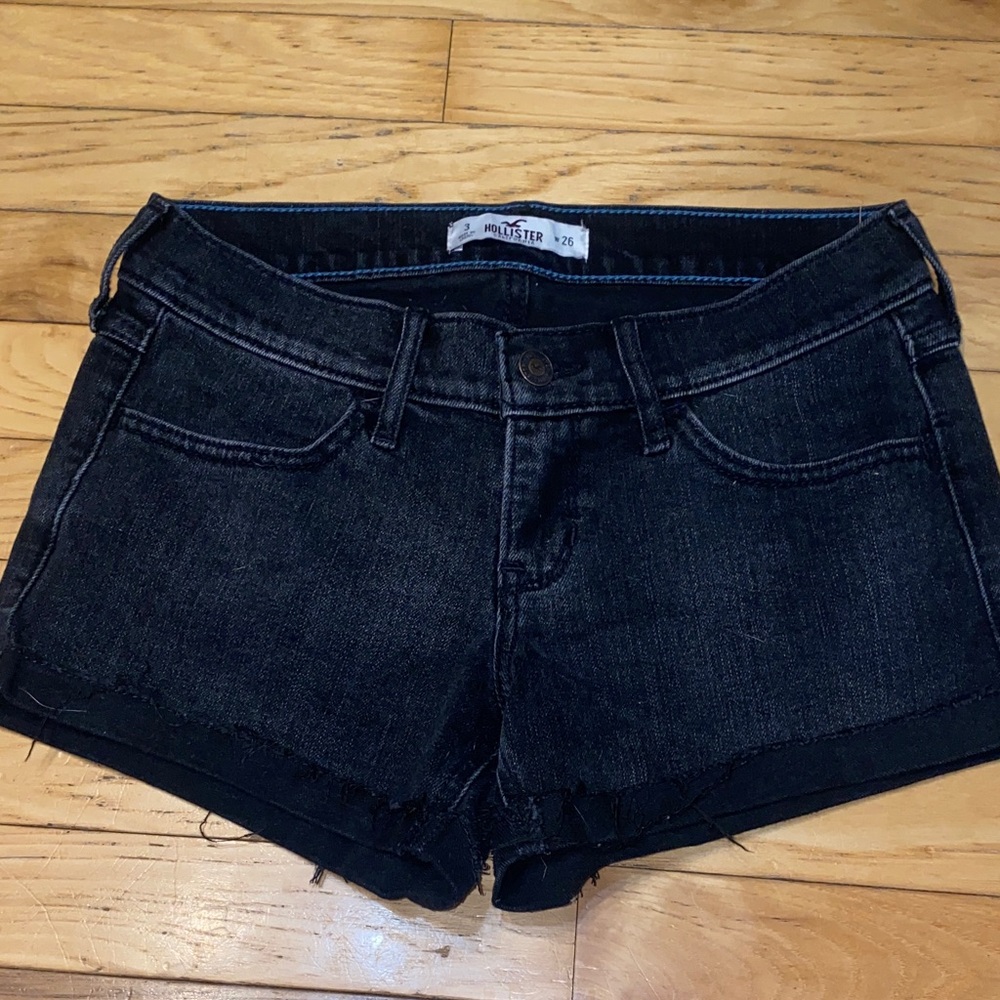 Hollister Women's Dark Denim Jean Shorts